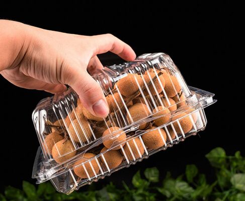 Kemasan PET Blister yang dapat disesuaikan dan dapat didaur ulang dengan penyegelan panas untuk kemasan tomat dan anggur kecil