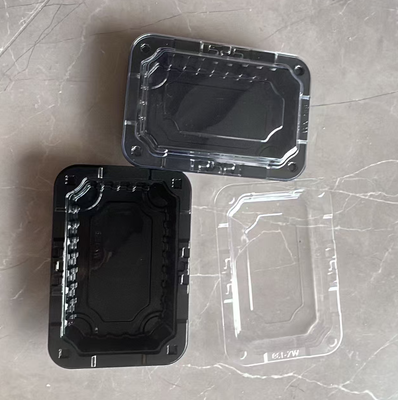 Desain yang disesuaikan Daur Ulang PET Panas Penyegelan Kotak Kemasan Buah Kemasan Blister Plastik