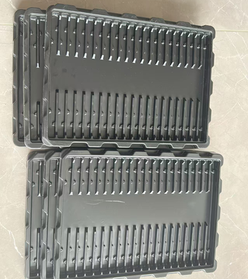 Customized Black PS Anti-static Blister Tray for Electronic Components and Lithium Batteries