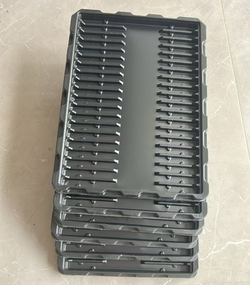 Customized Black PS Anti-static Blister Tray for Electronic Components and Lithium Batteries