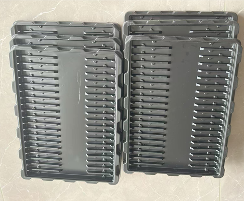 Customized Black PS Anti-static Blister Tray for Electronic Components and Lithium Batteries