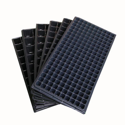 Floor Bough Pot PS PVC Black Plastic Seedling Tray Dengan Kubah Untuk Microgreens
