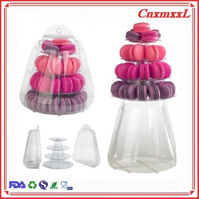 4 Tier Macaron Tower Dessert Food Display Stand Untuk Kotak Kemasan Permen Toko Kue