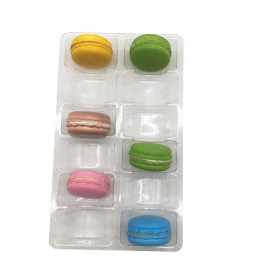 Single Piece 2X6 Susunan 12 Pack Batal Plastik Macaron Tray Baki Sisipan Plastik