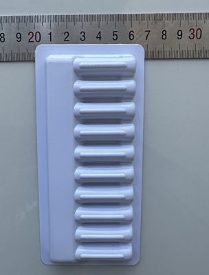 Peti ampul farmasi bahan PET 1ml 10 bungkus jarum kaca fixed tray grosir