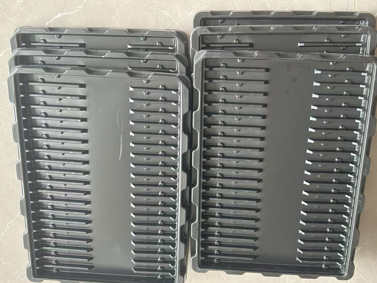 Grosir Black PS 30-grid 60*41*15 Anti-static Blister Tray untuk PCB Circuit Boards Packaging